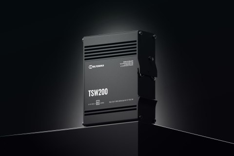 Teltonika TSW200 switch przemysłowy 8xGE 2xSFP PoE (TSW2000000B0) DIN