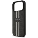 Etui Guess 4G Printed Stripes MagSafe do iPhone 17 Pro Max czarny