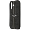 Etui Guess 4G Printed Stripes MagSafe do iPhone 17 czarny