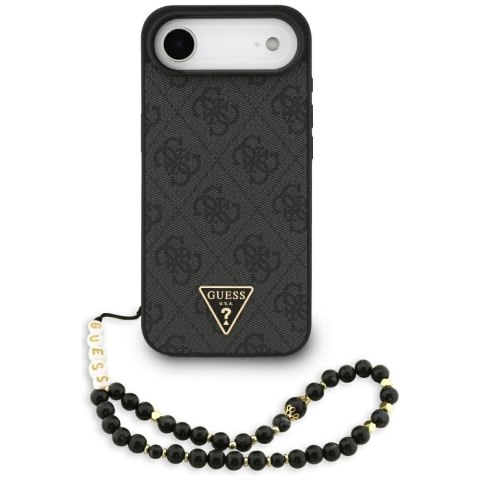 Etui Guess 4G Strap Triangle Logo MagSafe do iPhone 17 Air czarny
