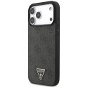 Etui Guess 4G Strap Triangle Logo MagSafe do iPhone 17 Pro Max czarny