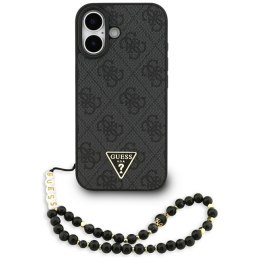 Etui Guess 4G Strap Triangle Logo MagSafe do iPhone 17 czarny