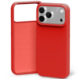 Etui Mercury Silicone do iPhone 17 Pro Max czerwony