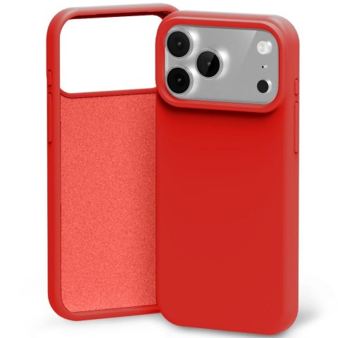 Etui Mercury Silicone do iPhone 17 Pro Max czerwony