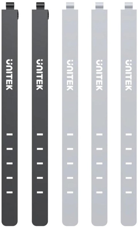 Organizer do kabli Unitek FlexiTie Zestaw silikonowych opasek kablowych