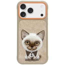 Etui Nimmy Big Eyed Pet 2.0 Cat do iPhone 17 Pro Max beżowy
