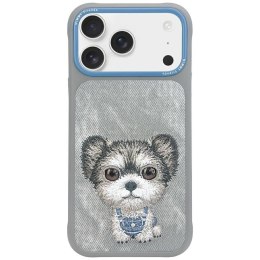 Etui Nimmy Big Eyed Pet 2.0 Dog do iPhone 17 Pro Max szary