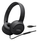 Słuchawki przewodowe JBL Tune 520 USB-C Czarne