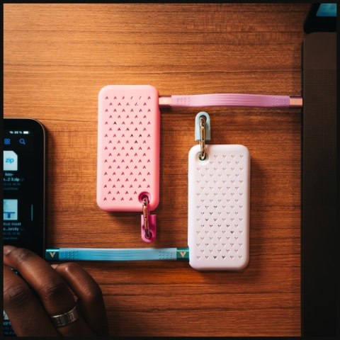 Dysk Zewnętrzny Verbatim Pocket SSD 2TB USB-C 3.2 gen.2 biały-fioletowy 32323