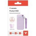 Dysk Zewnętrzny Verbatim Pocket SSD 2TB USB-C 3.2 gen.2 biały-fioletowy 32323
