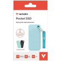Dysk Zewnętrzny Verbatim Pocket SSD 2TB USB-C 3.2 gen.2 czarny-polarny niebieski 32325