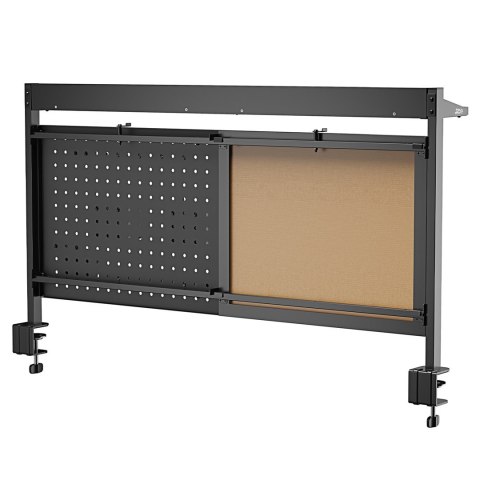 ERGO OFFICE PRZEGRODA BIURKOWA / ORGANIZER, MAX. OBCIĄŻENIE 10KG, BIAŁA TABLICA, SZEROKOŚĆ 1116MM, CZARNA ER-301 B