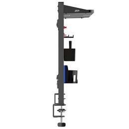 ERGO OFFICE PRZEGRODA BIURKOWA/ORGANIZER, MAX. OBCIĄŻENIE 10KG, BIAŁA I KORKOWA TABLICA, SZEROKOŚĆ 1250MM, CZARNA ER-300 B