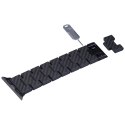 Pasek PITAKA Carbon Fiber Retro do Apple Watch 1/2/3/4/5/6/7/8/9/10/SE/Ultra/Ultra2 czarno szary