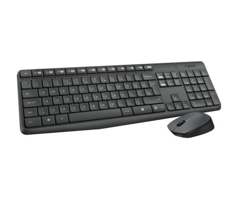 Zestaw bezprzewodowy klawiatura i mysz Logitech MK235 (czarny)