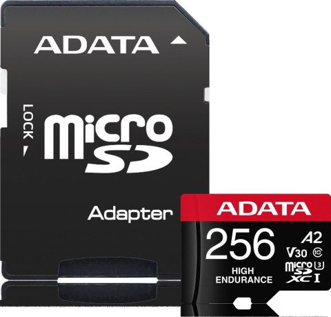 Adata Karta microSD High Endurance 256GB UHS1 U3 V30 A2 100/85MB/s + Adapter