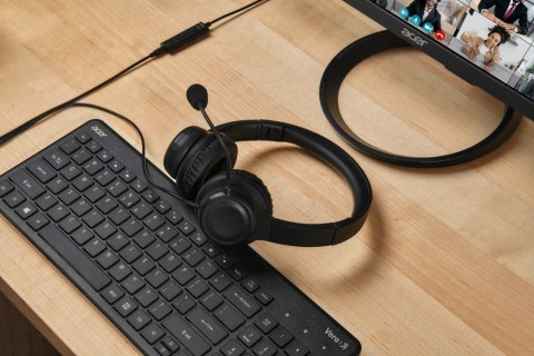 Zestaw słuchawkowy Acer Office, czarny