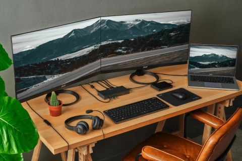 Zestaw słuchawkowy Acer Office, czarny