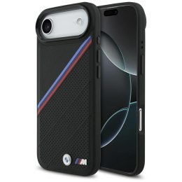 Etui BMW M Tricolor Metal Logo MagSafe do iPhone 17 Air czarny