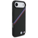 Etui BMW M Tricolor Metal Logo MagSafe do iPhone 17 Air czarny