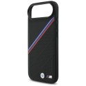Etui BMW M Tricolor Metal Logo MagSafe do iPhone 17 Air czarny