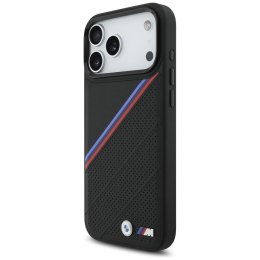 Etui BMW M Tricolor Metal Logo MagSafe do iPhone 17 Pro Max czarny