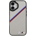 Etui BMW M Tricolor Metal Logo MagSafe do iPhone 17 szary
