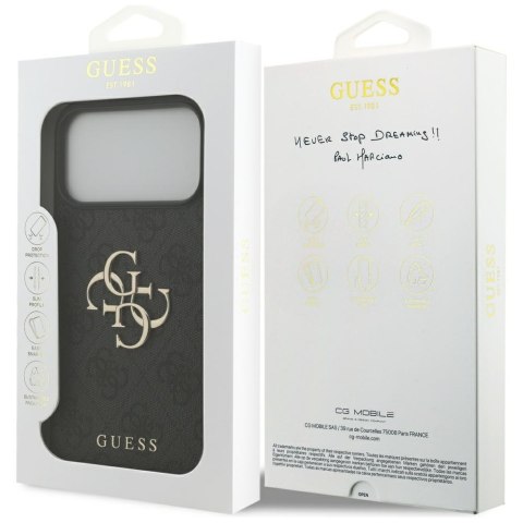 Etui Guess 4G Big Logo do iPhone 17 Pro Max czarny