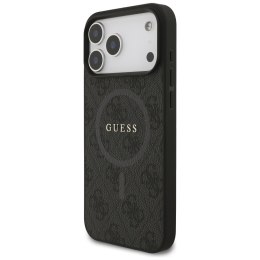 Etui Guess 4G Ring Classic Logo MagSafe do iPhone 17 Pro Max czarny