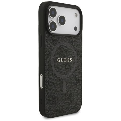 Etui Guess 4G Ring Classic Logo MagSafe do iPhone 17 Pro Max czarny