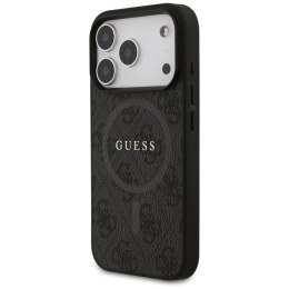 Etui Guess 4G Ring Classic Logo MagSafe do iPhone 17 Pro czarny