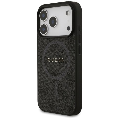 Etui Guess 4G Ring Classic Logo MagSafe do iPhone 17 Pro czarny