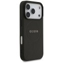 Etui Guess Grained Ring MagSafe do iPhone 17 Pro czarny