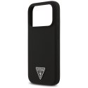 Etui Guess Silicone Triangle Logo MagSafe do iPhone 17 Pro czarny