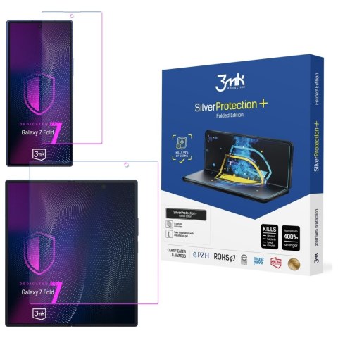 Folia antymikrobowa 3MK SilverProtect+ Folded Edition montowana na mokro do Samsung Galaxy Z Fold 7