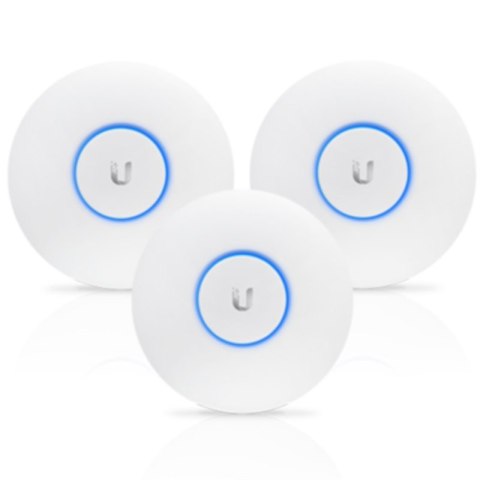 UBIQUITI UAP-NANOHD-3 UNIFI NANO HD ACCESS POINT 3-PACK, AC 2000MBPS, 4X4 MU-MIMO, 1XGE, 26DBM