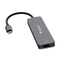 USB-C Hub wieloportowy 6-port, 32156, szary, długość kabla 18 cm, Verbatim, USB-C PD, USB-A 3.2 Gen 1, USB-A 2.0, SD a microSD