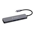 USB-C Hub wieloportowy 7-port, 32158, szary, długość kabla 18 cm, Verbatim, USB-C 3.2 Gen 1, USB-C PD, 2 x USB-A 3.2 Gen 1, SD