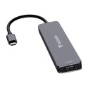 USB-C Hub wieloportowy 7-port, 32158, szary, długość kabla 18 cm, Verbatim, USB-C 3.2 Gen 1, USB-C PD, 2 x USB-A 3.2 Gen 1, SD