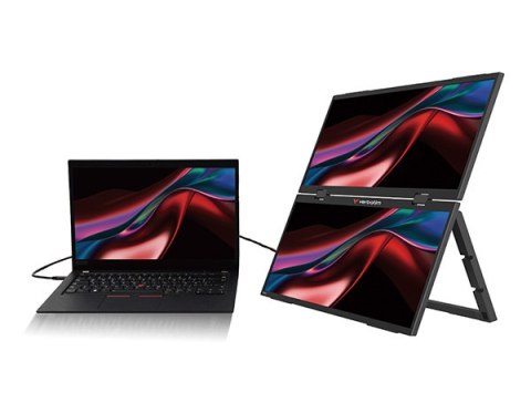 Verbatim monitor przenośny, Dual Monitor Essentials, 15.6", Full HD (1920x1080), 60Hz, czarny