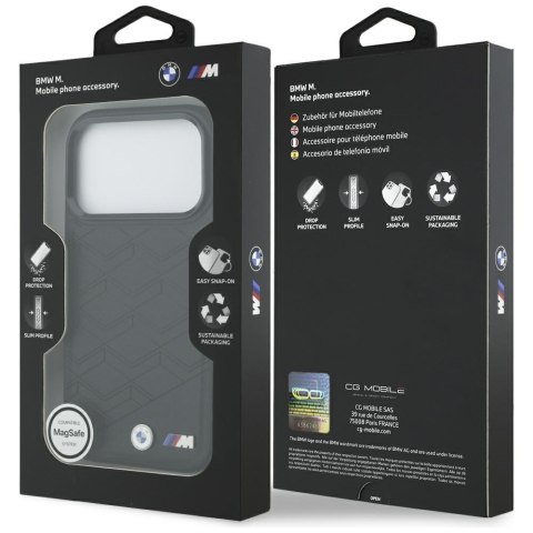 Etui BMW M Shape Logo MagSafe do iPhone 17 Pro czarny