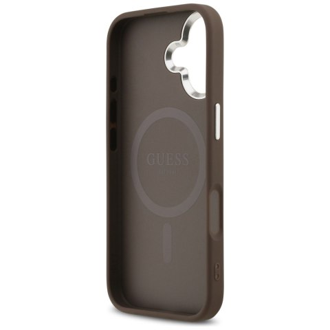 Etui Guess 4G Classic Logo MagSafe do iPhone 17 brązowy