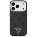 Etui Guess 4G Triangle Logo MagSafe do iPhone 17 Pro czarny srebrny