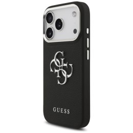 Etui Guess Grained Big 4G Classic Logo do iPhone 17 Pro czarny