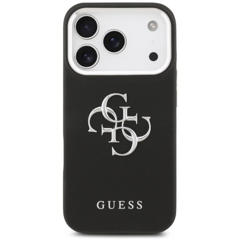 Etui Guess Grained Big 4G Classic Logo do iPhone 17 Pro czarny