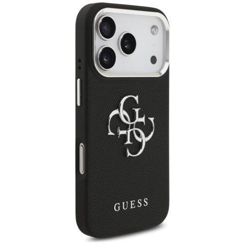 Etui Guess Grained Big 4G Classic Logo do iPhone 17 Pro czarny