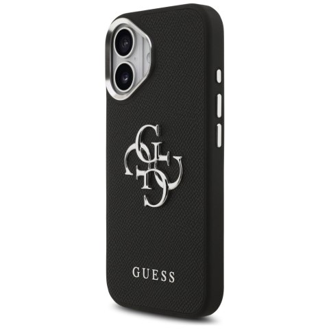 Etui Guess Grained Big 4G Classic Logo do iPhone 17 czarny