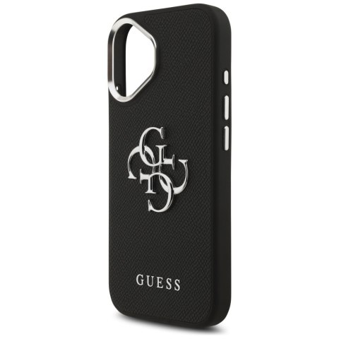 Etui Guess Grained Big 4G Classic Logo do iPhone 17 czarny