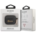 Guess GUA3SSSK AirPods 3 cover czarny/black Silicone Vintage Script