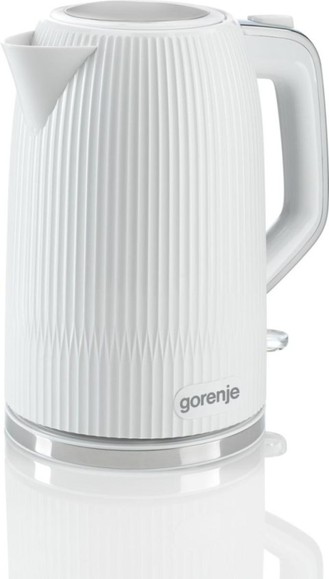 Gorenje Czajnik | K17DPW | Elektryczny | 2200 W | 1,7 L | Stal nierdzewna | Podstawa obrotowa 360° | Biały